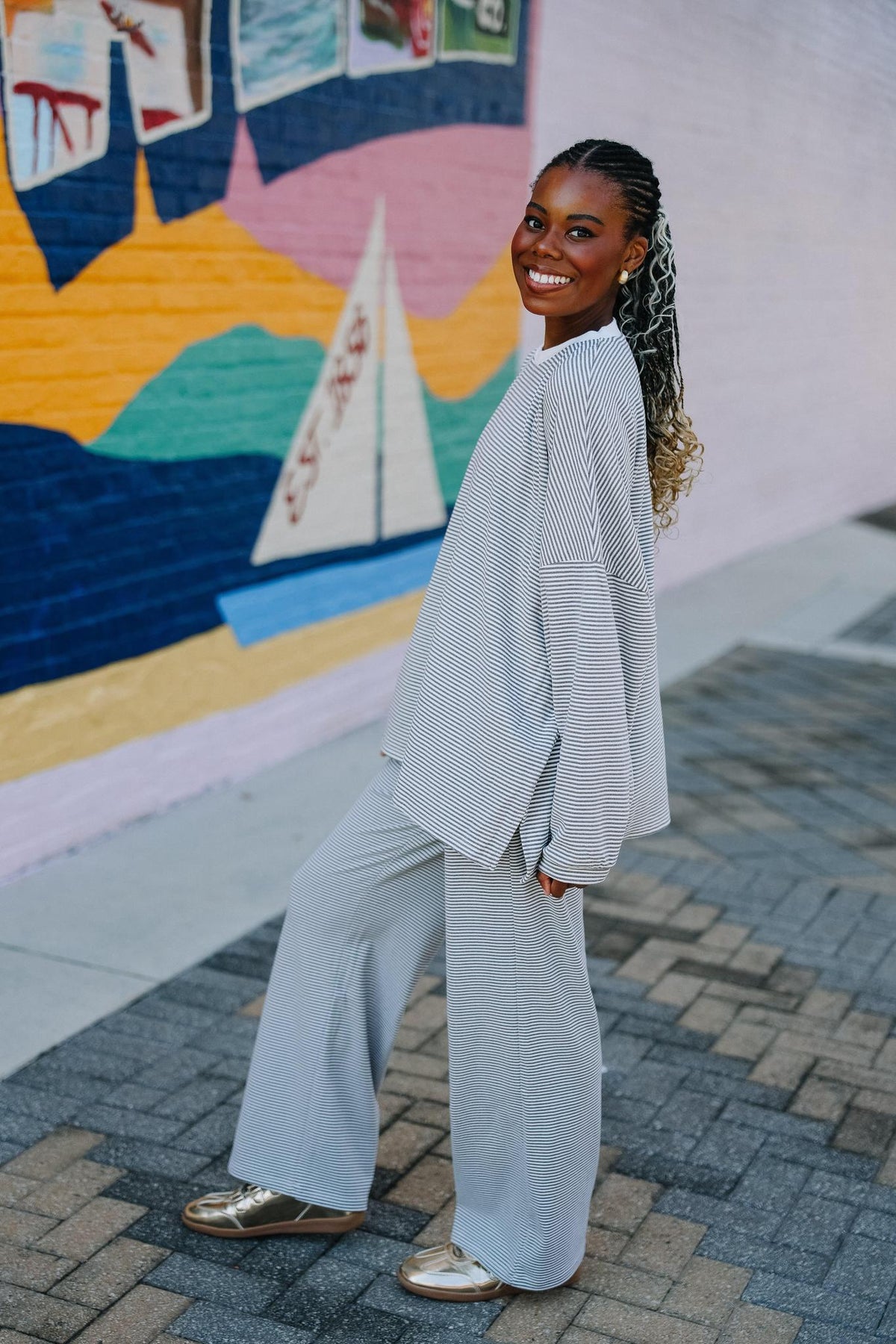 Charcoal Fleece Lounge Set