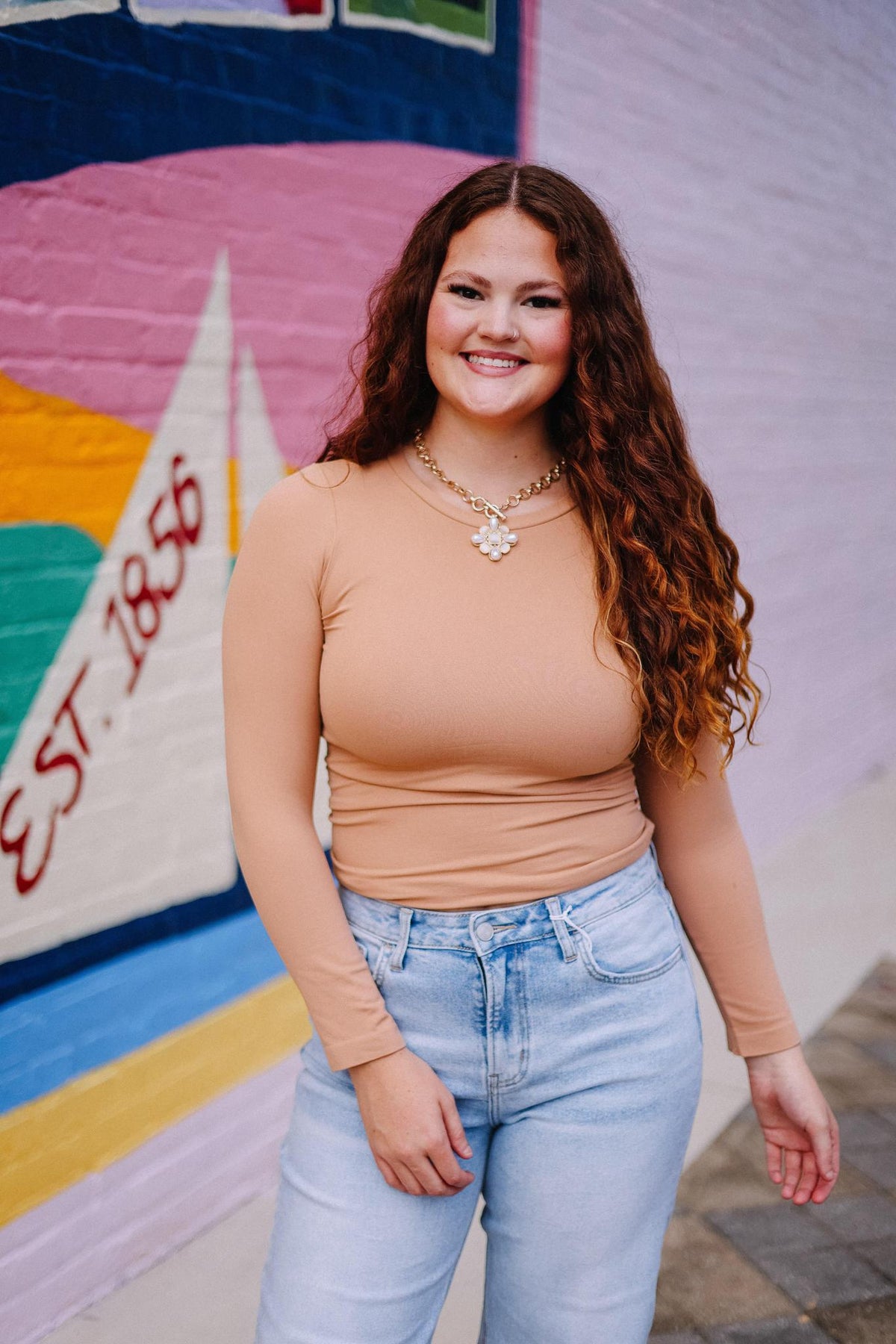 The Core Long Sleeve- Cream Coffee