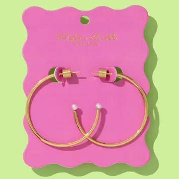 The Alexis Gold plated Hoop