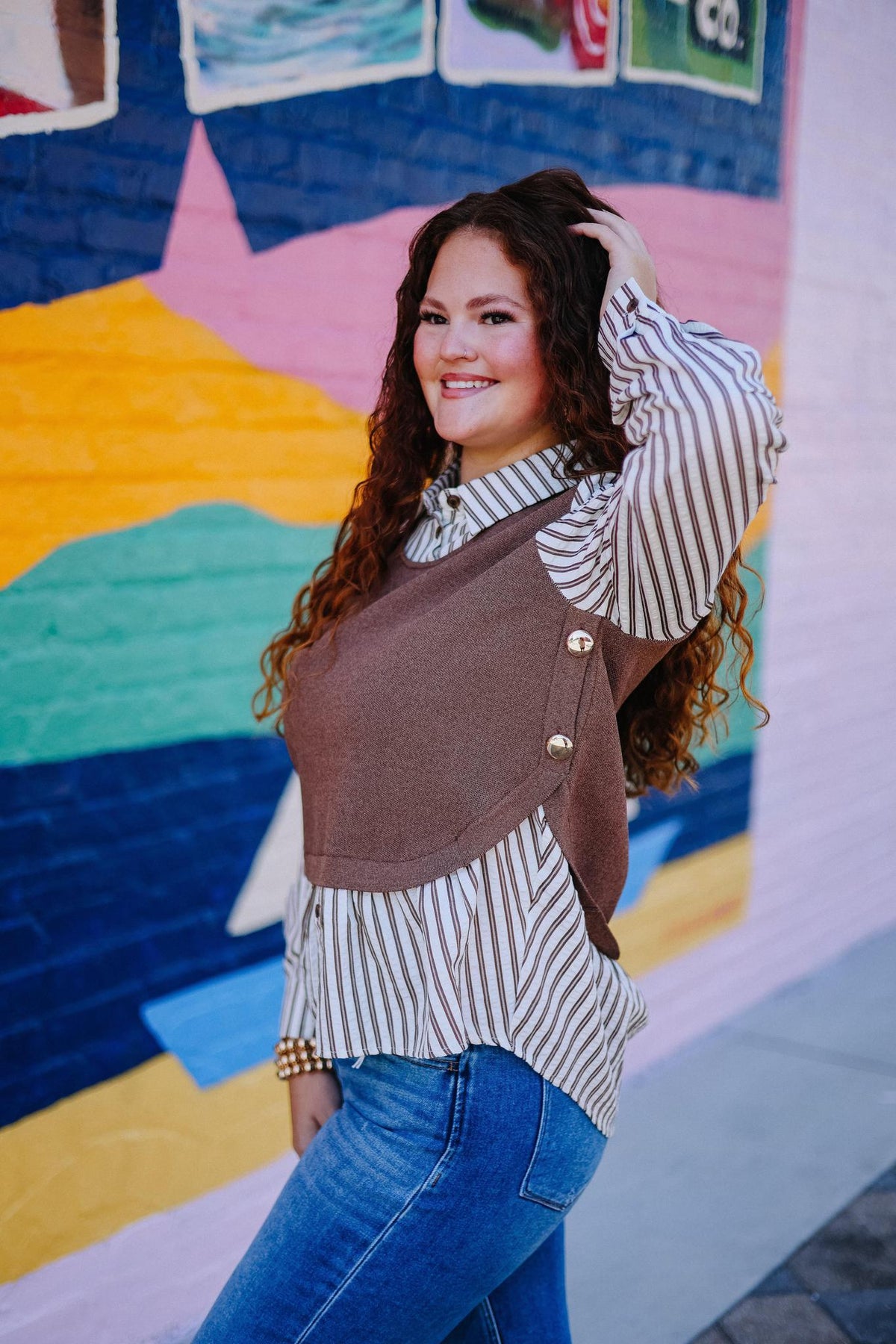 Classic Contrast Top