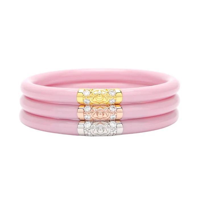 Pink Three Kings All Weather Bangles (Set Of 3) By BuDhaGirl