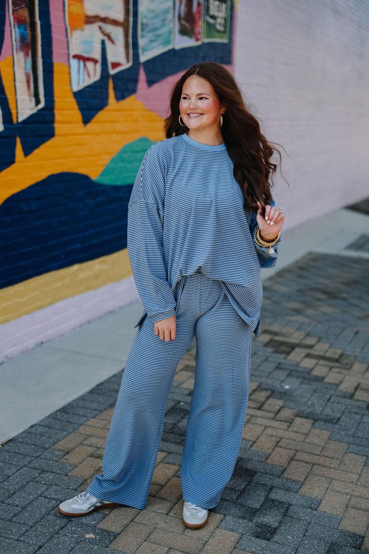 Blue Fleece Lounge Set