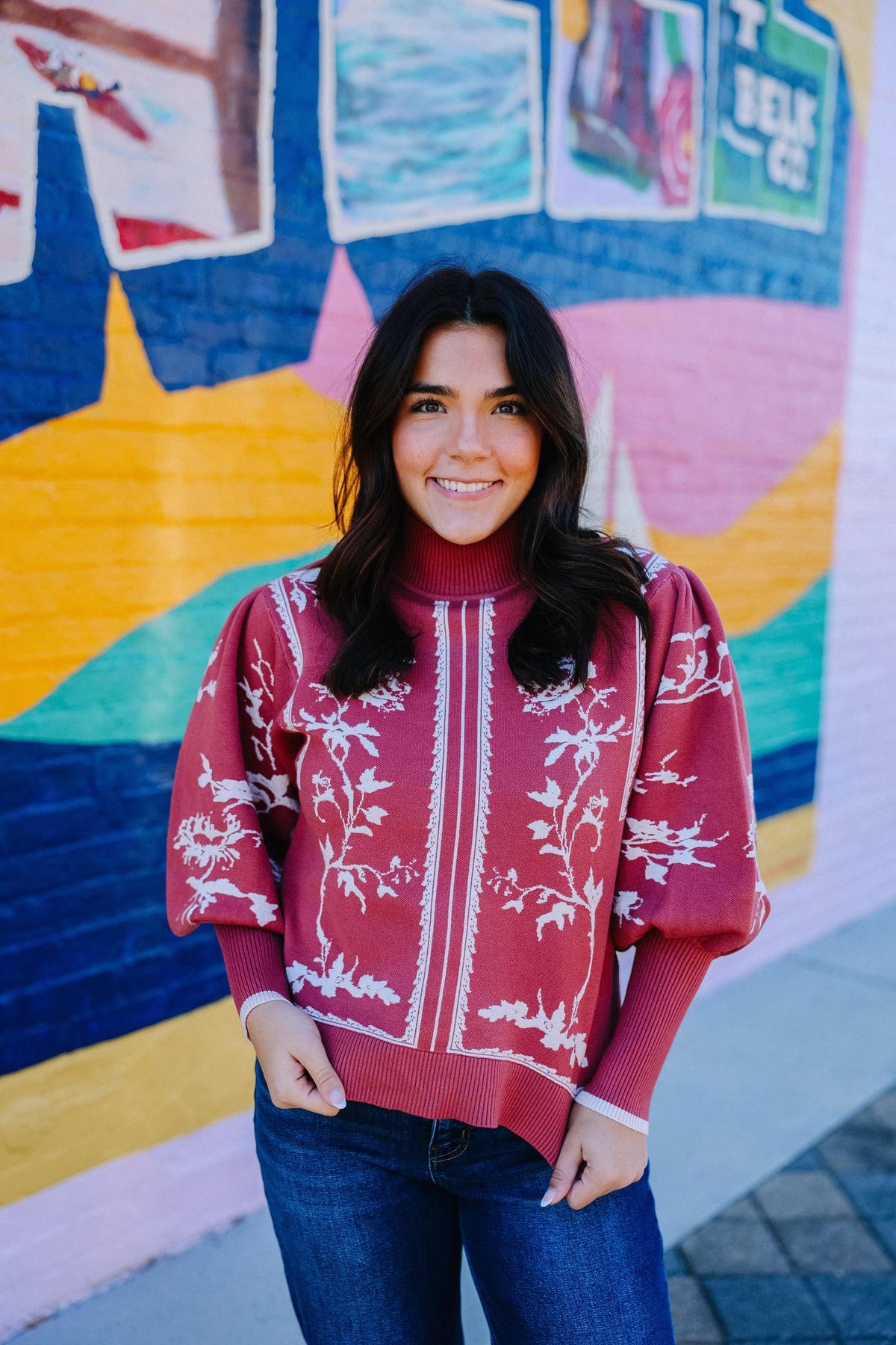 Mauve Meadow Sweater