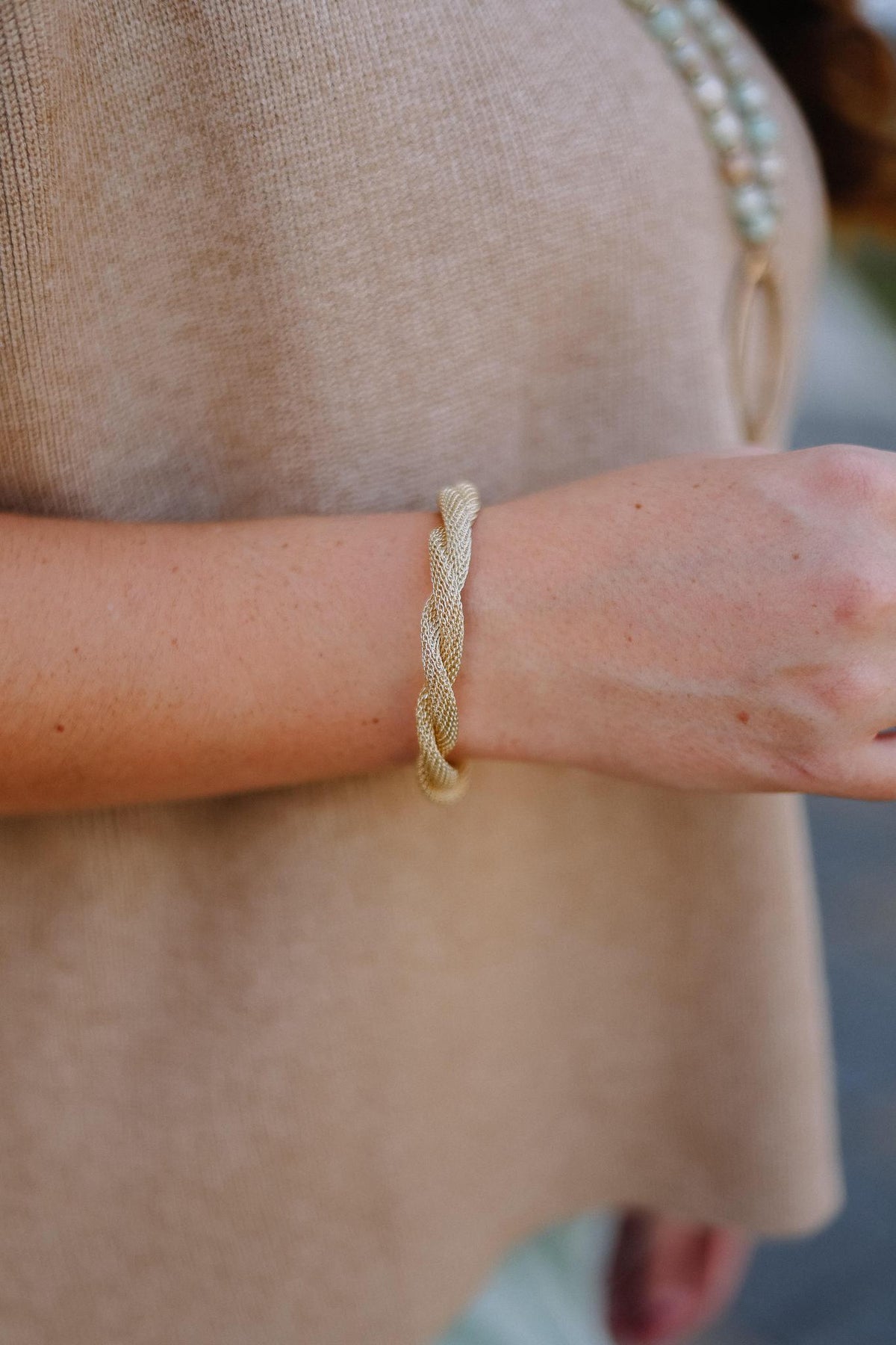 Holst & Lee - Twisted Mesh Gold Bracelet