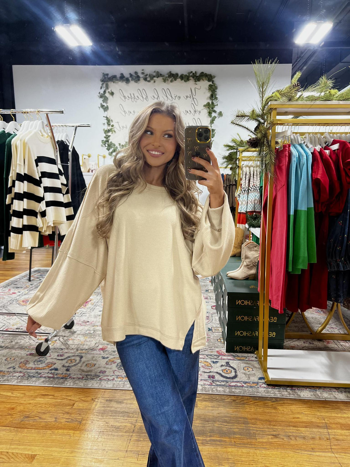 Honeycomb Cozy Sweatshirt