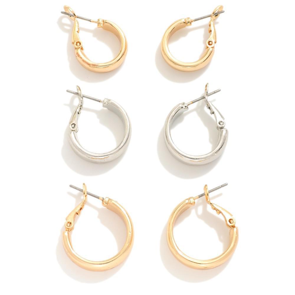 Daily Duo Hoop Set (Two Toned)