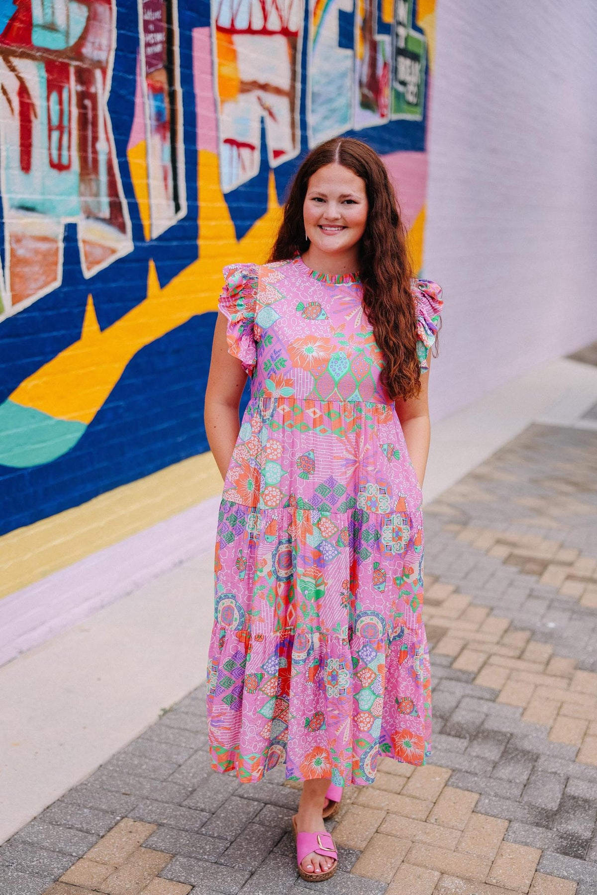 Boho Floral Midi Dress – BW Threads