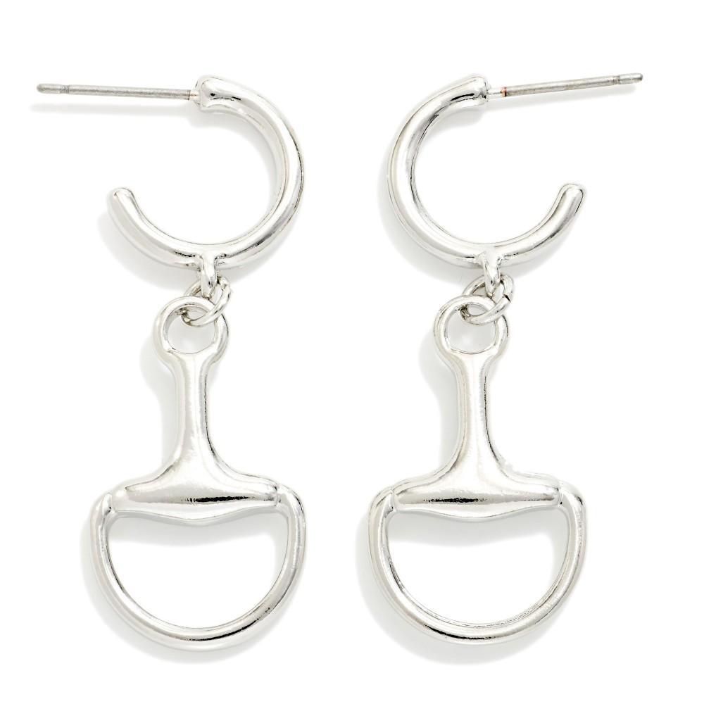 Silver Stirrup Earrings