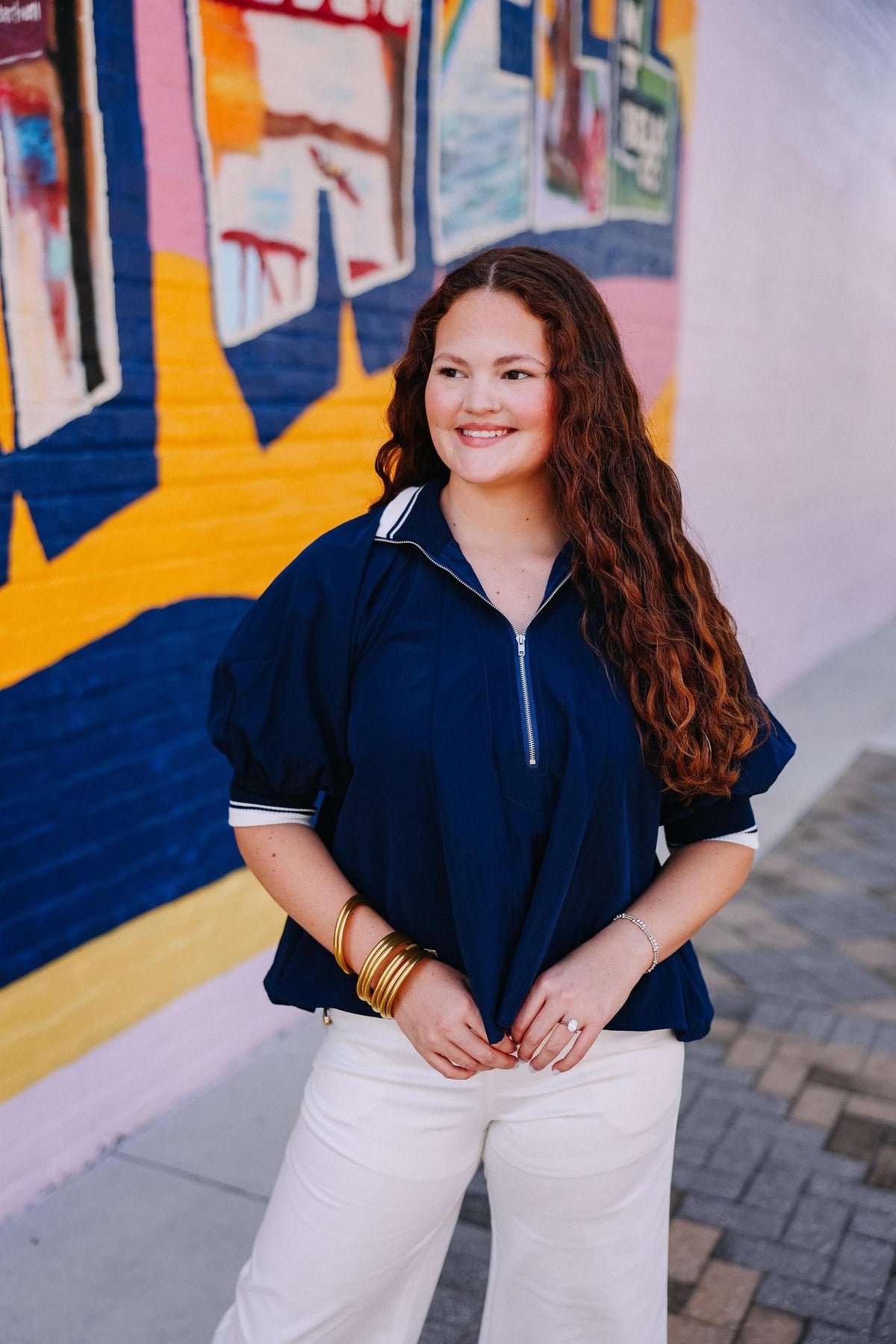 Navy Classic Top