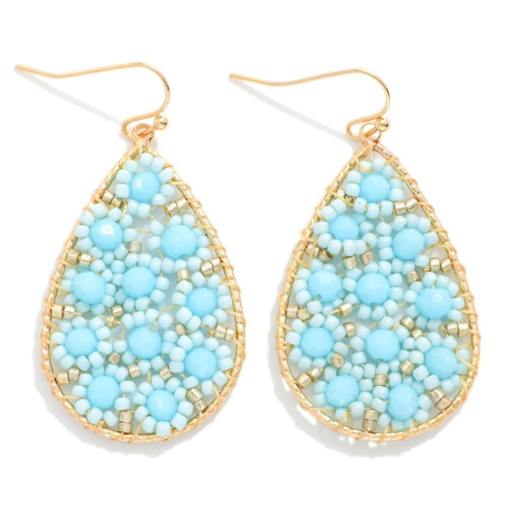 Aqua Bloom Earrings