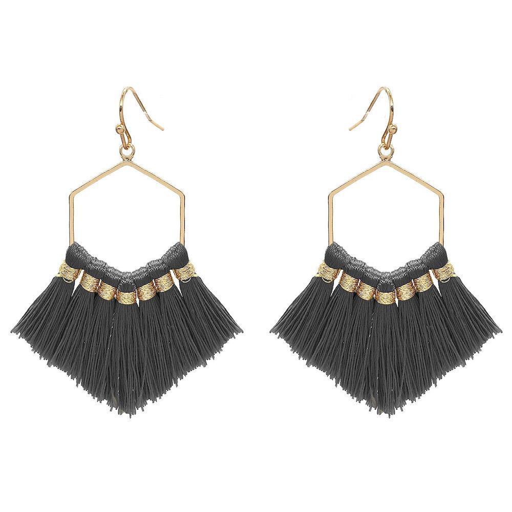 Midnight Fringe Earrings