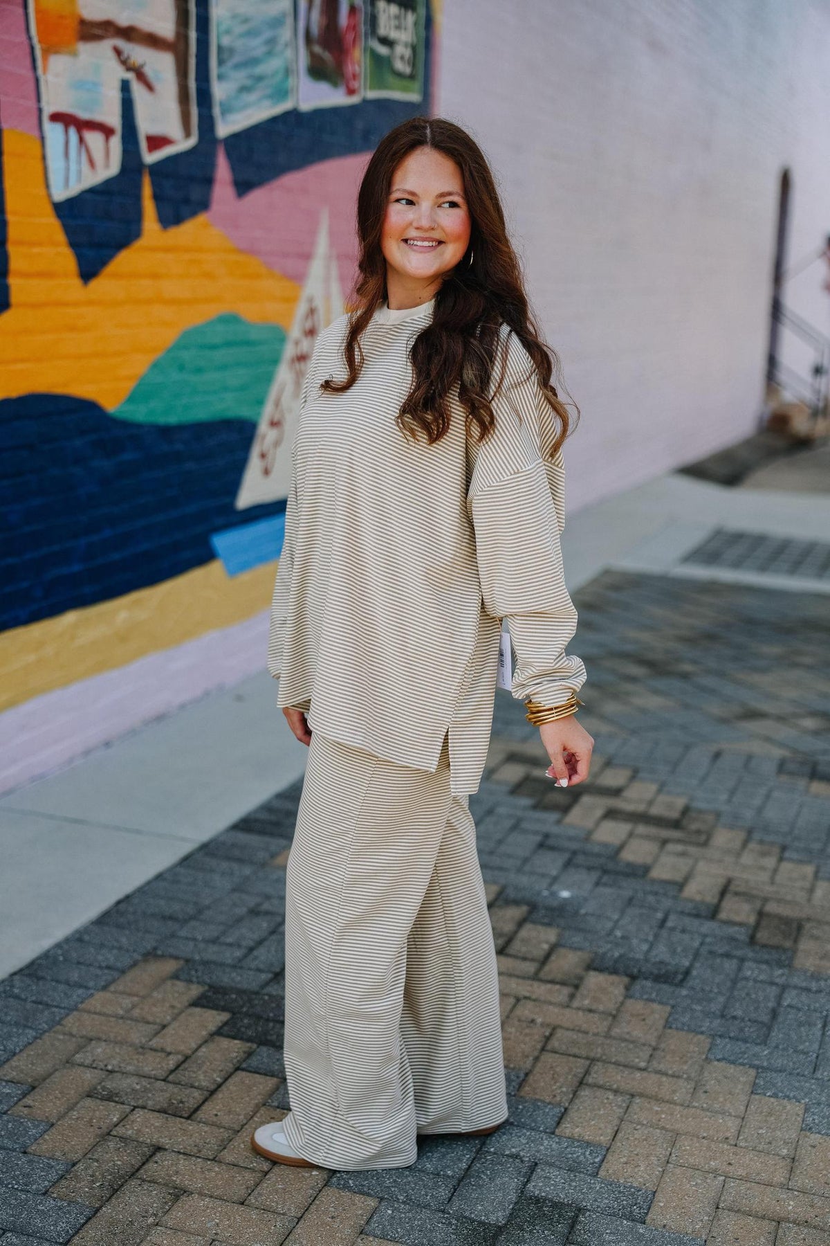Beige Fleece Lounge Set