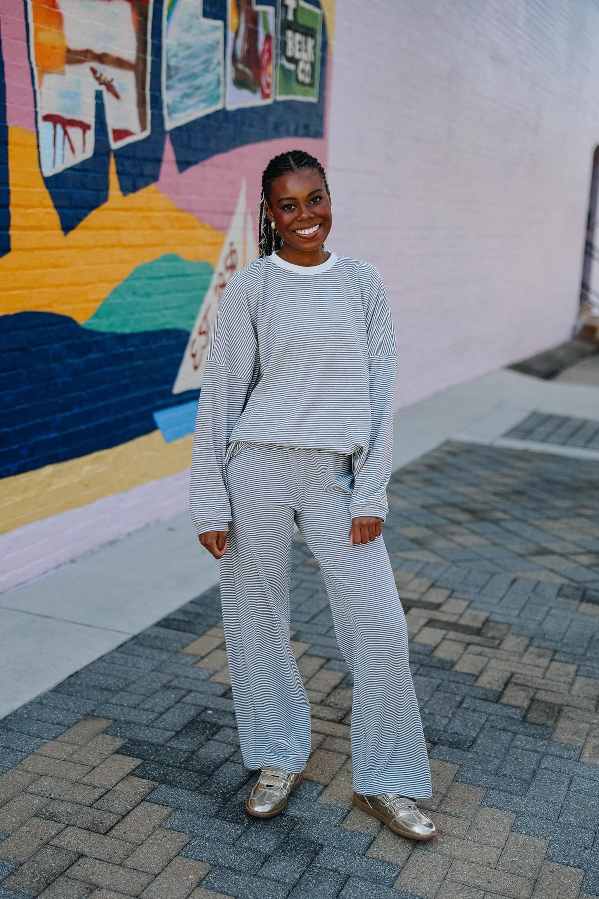 Charcoal Fleece Lounge Set