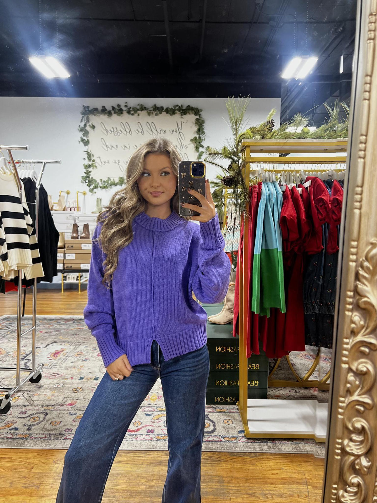 Purple Pop Sweater