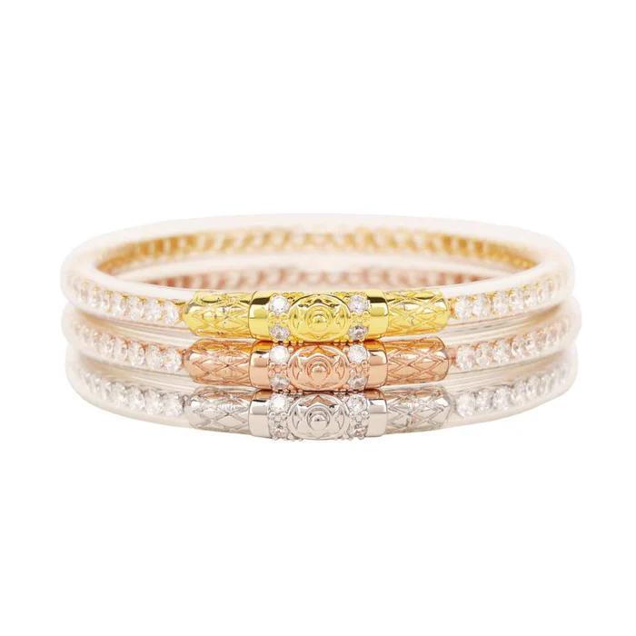 Clear Crystal Three Queens All Weather Bangles