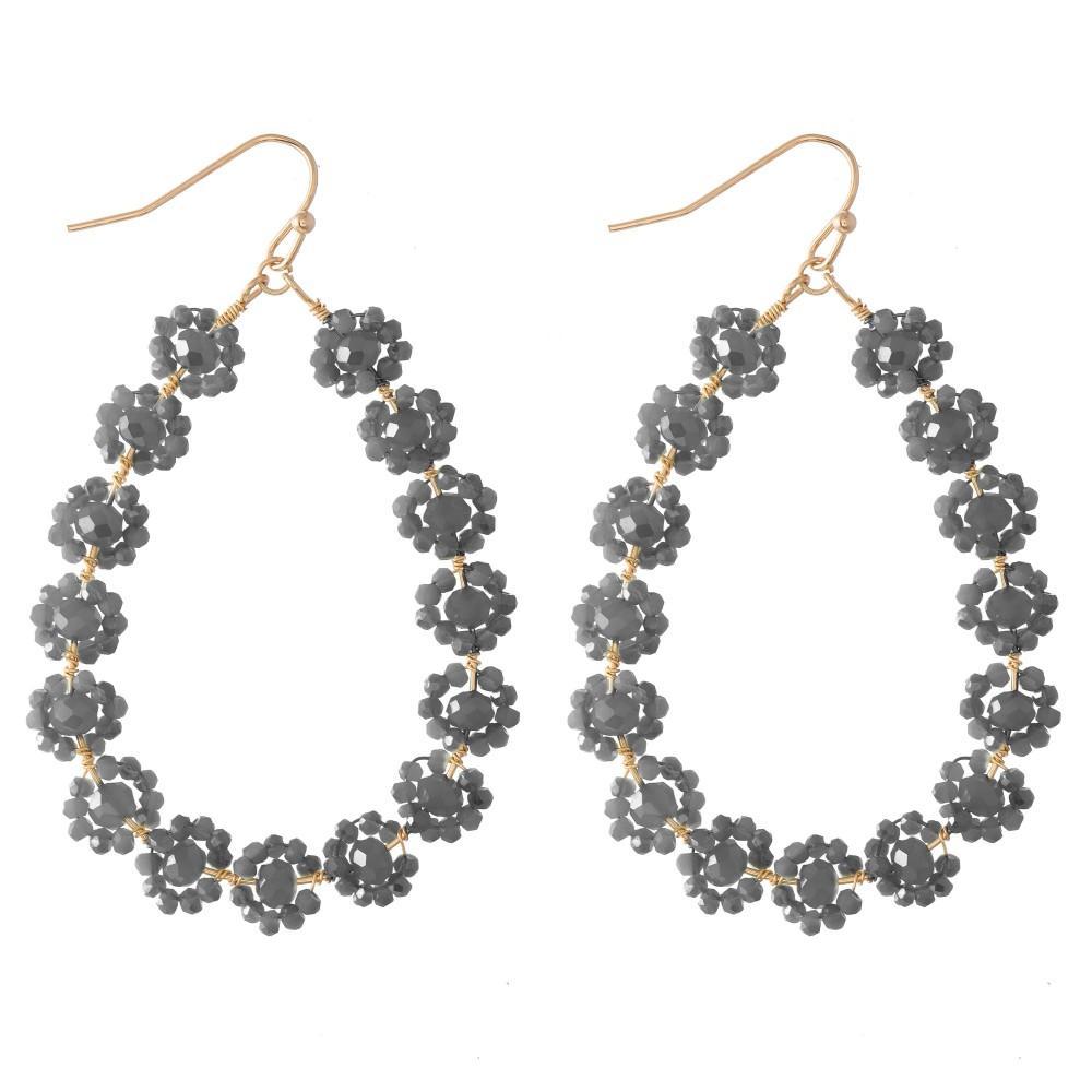 Slate Flower Earrings
