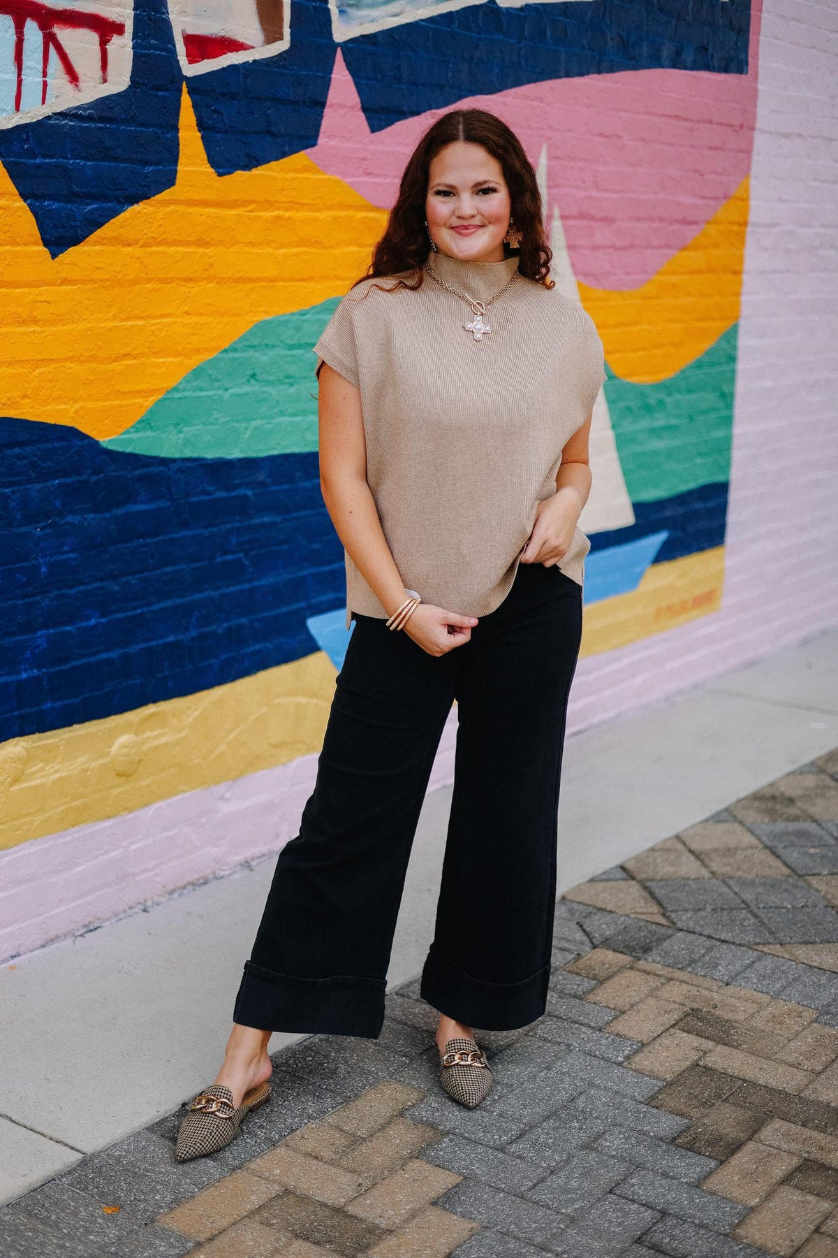 Cozy Chic Mock Neck Top