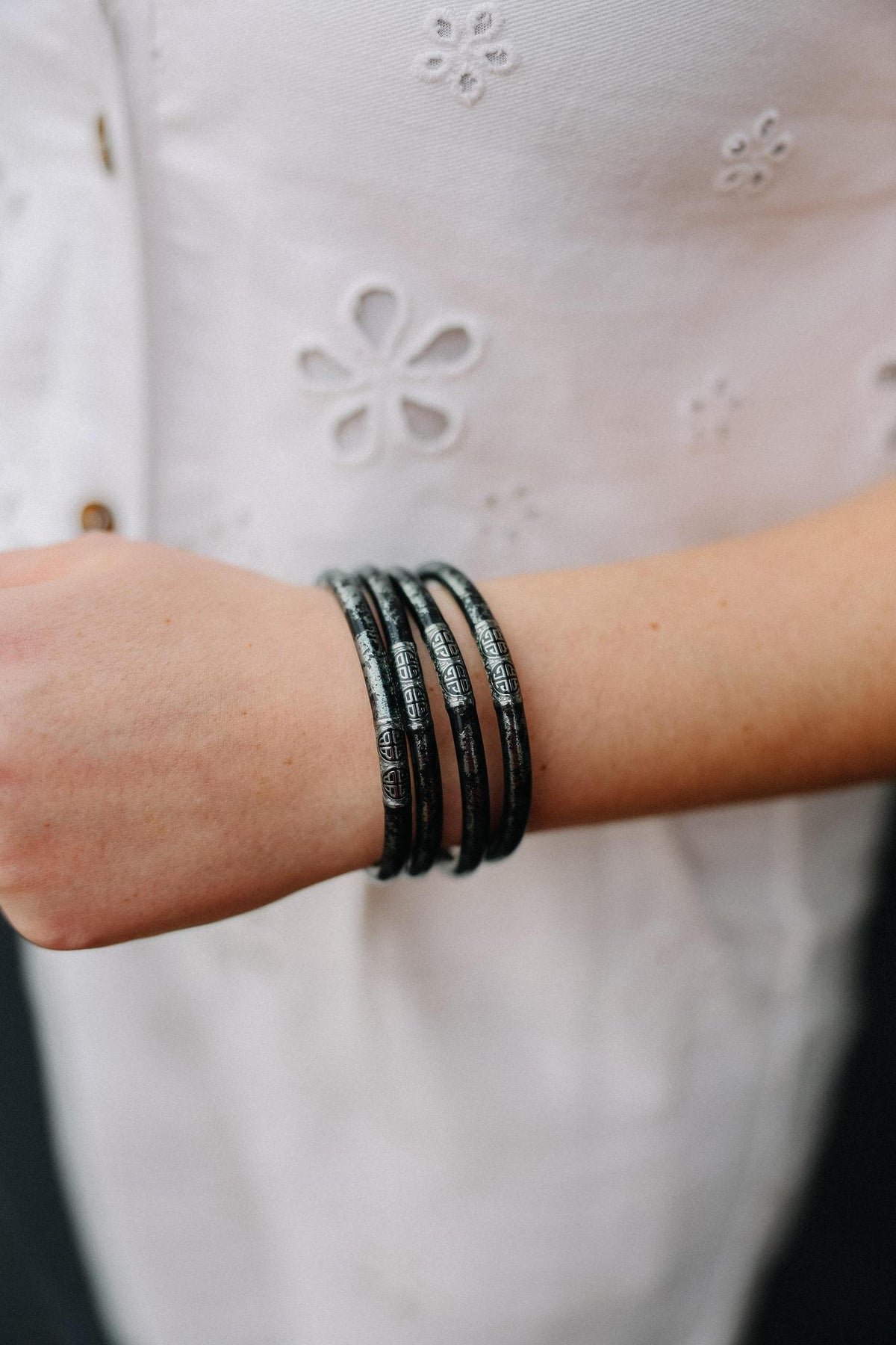 KOI Shadow All Weather Bangles (Set of 4) by BuDha Girl