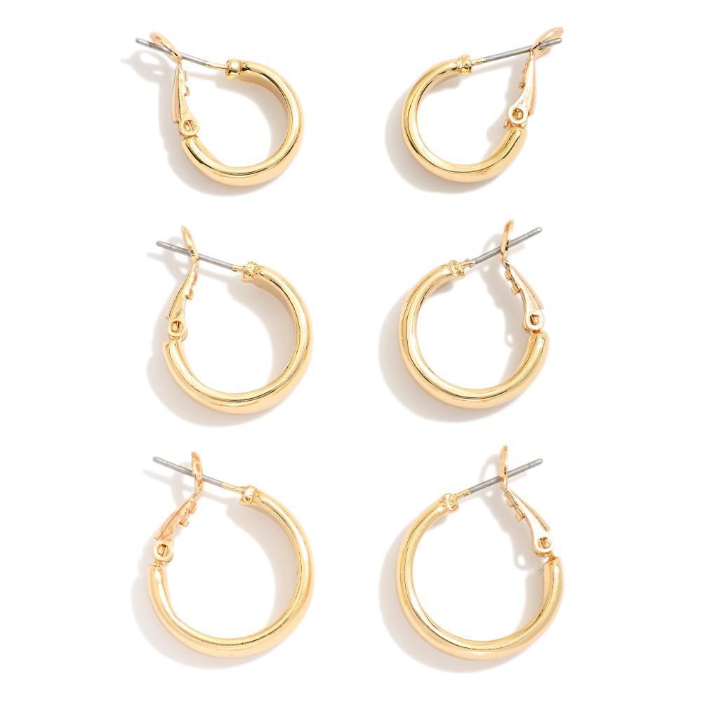 Daily Duo Hoop Set (Gold)
