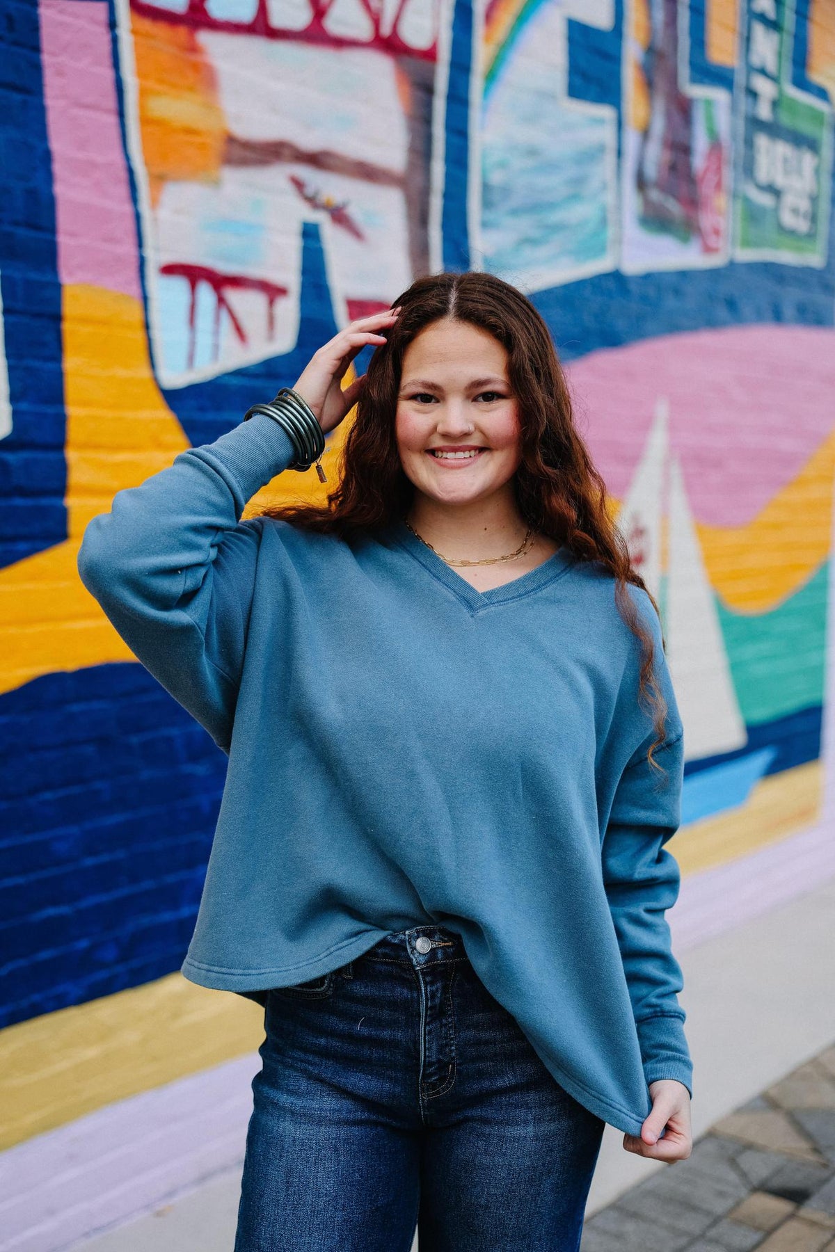 Denim Drift Sweatshirt