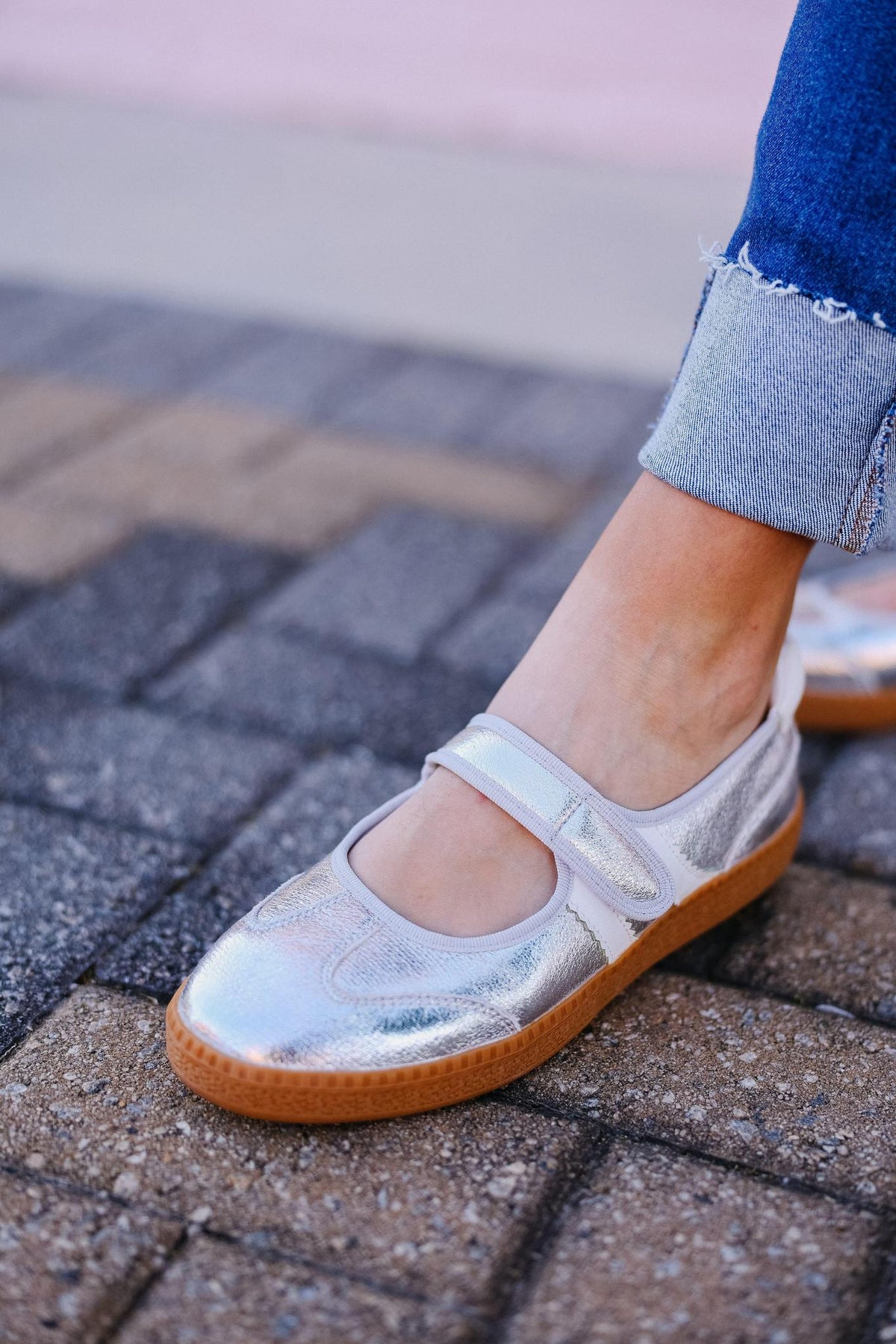 Corky's Calm Down Silver Mary Jane Sneaker