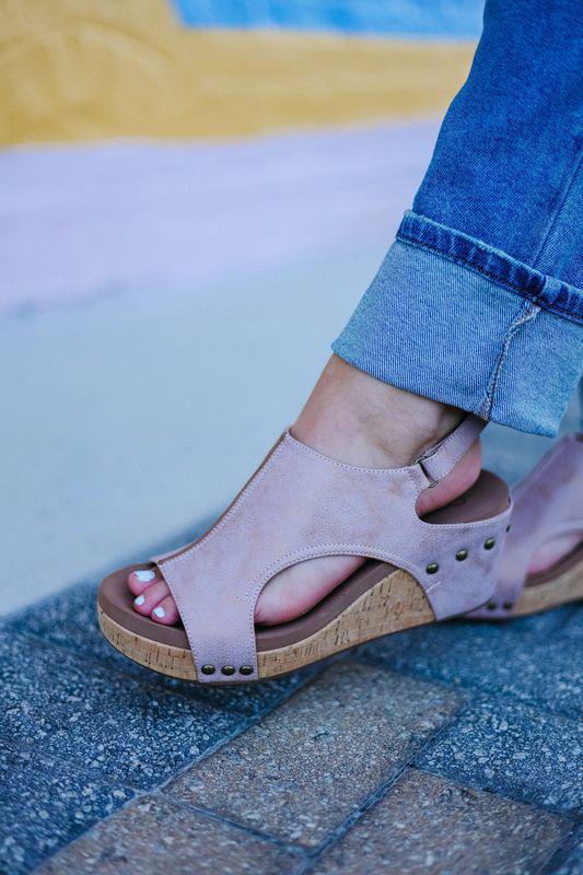 Carley Wedge- Bronze Wash
