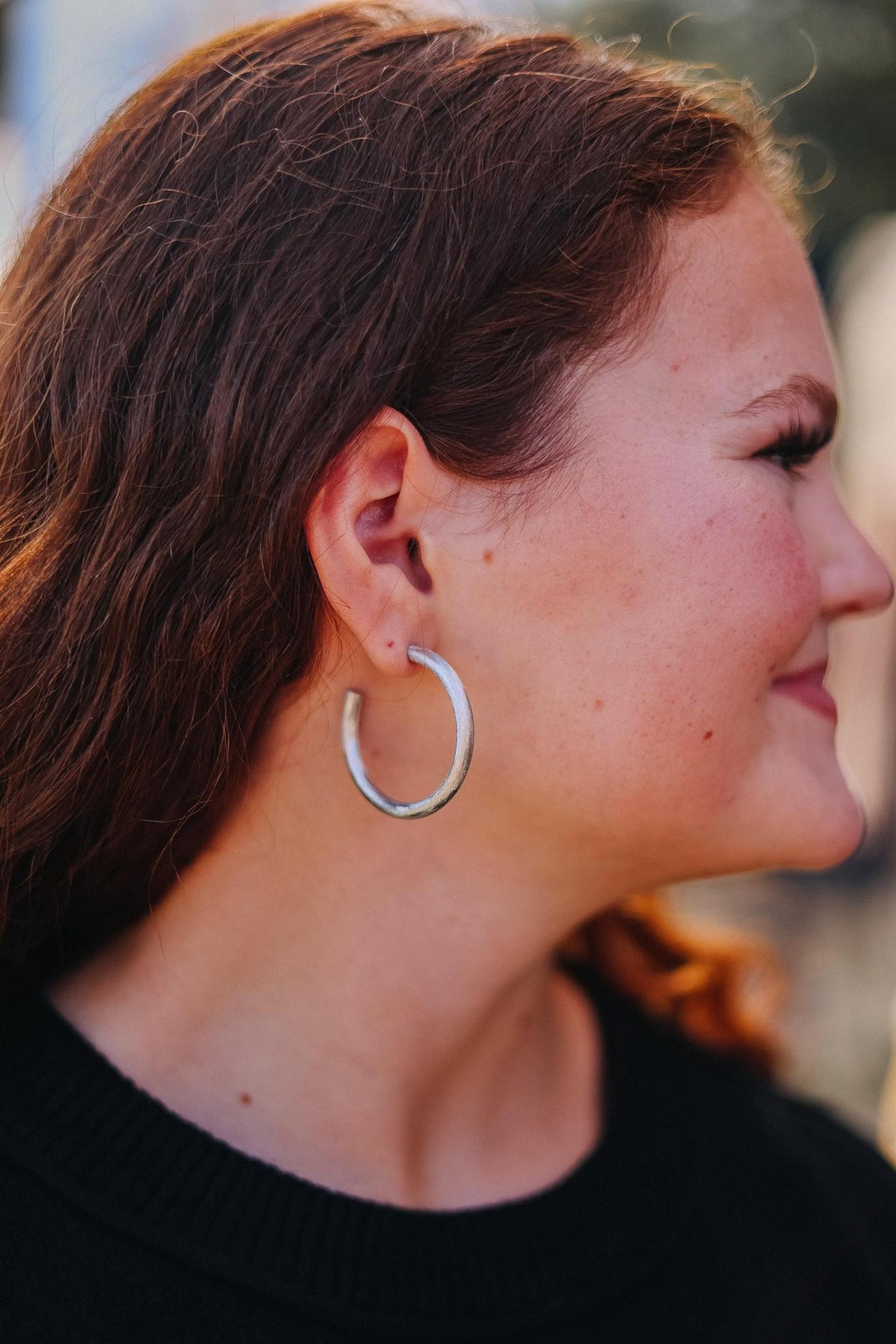 Betty Carre St. Tropez Hoop- Rhodium
