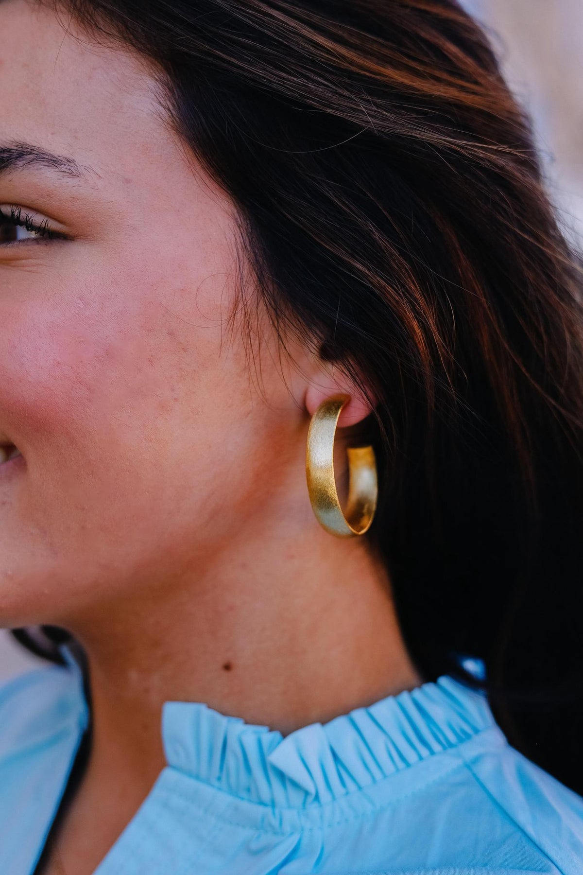 Betty Carre Kaline Hoop Earring- Gold