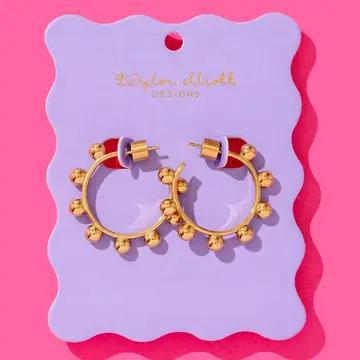 The Dottie Gold Plated Hoop
