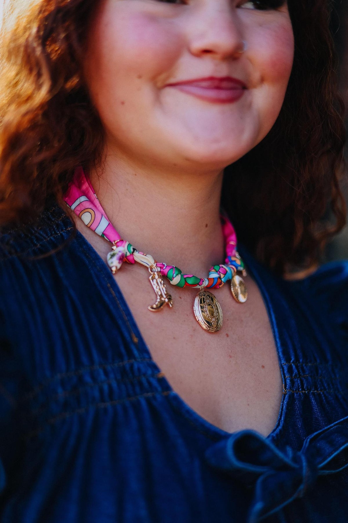 Charmed Up Scarf Necklace Set