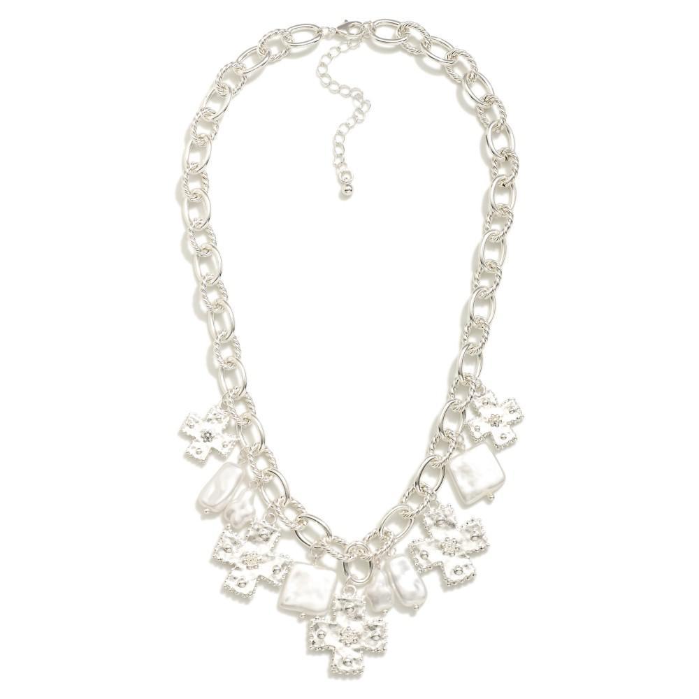 Pearls of Grace Necklace- Silver