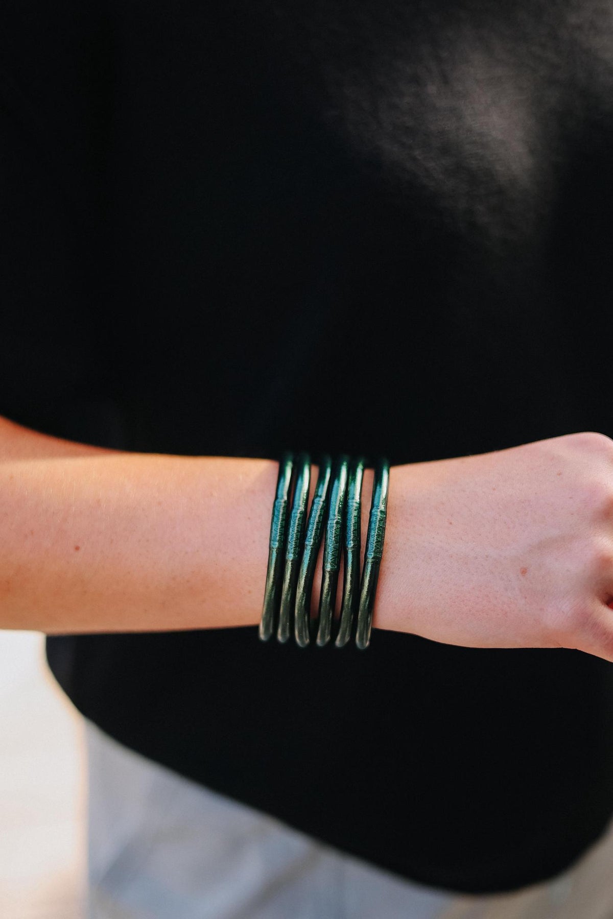 Frond All Weather Bangles (Set Of 6) By BuDhaGirl