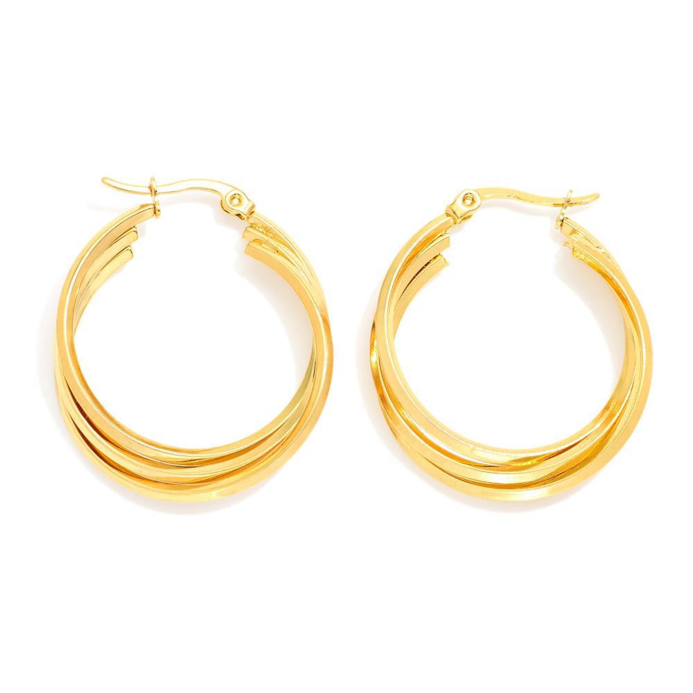 Twist & Shout Hoop Earrings