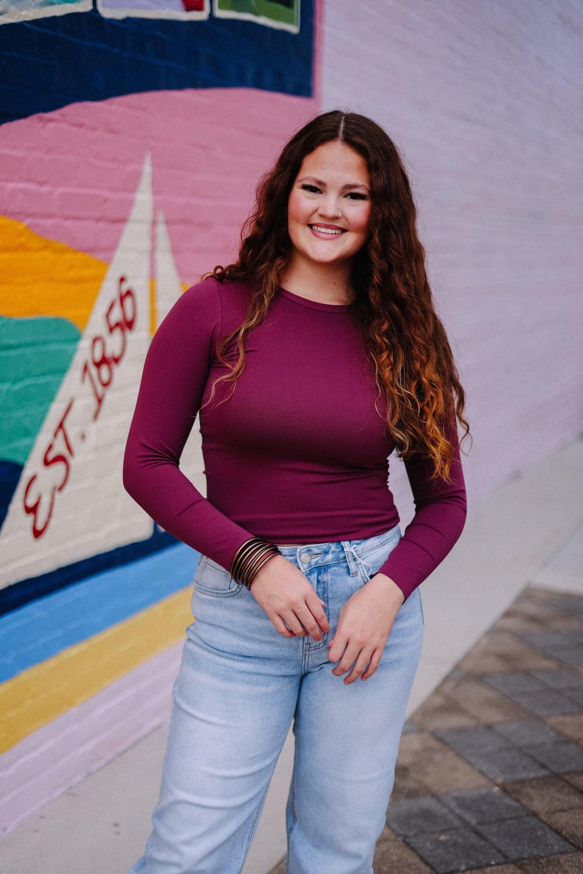 The Core Long Sleeve- Mulberry