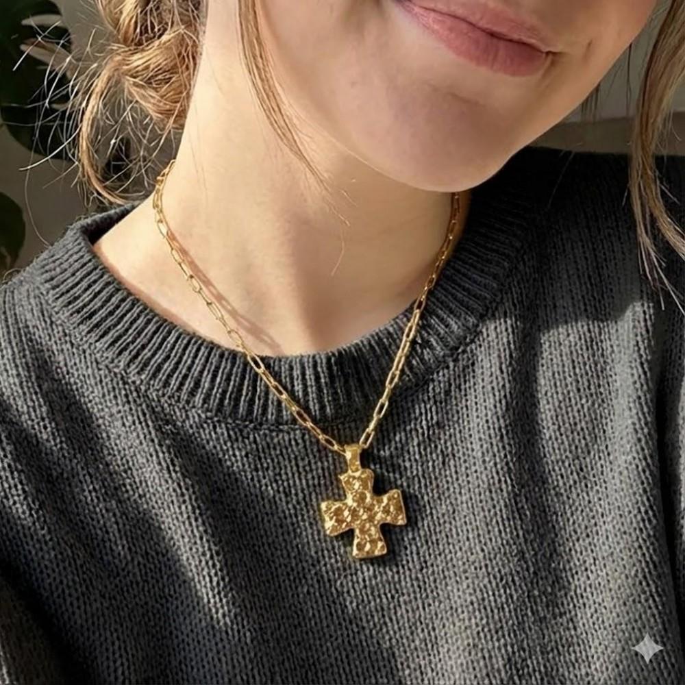 Paperclip Chain Link Cross