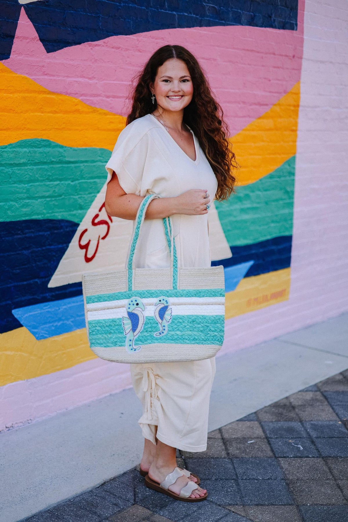 Under the Sea Jute Tote