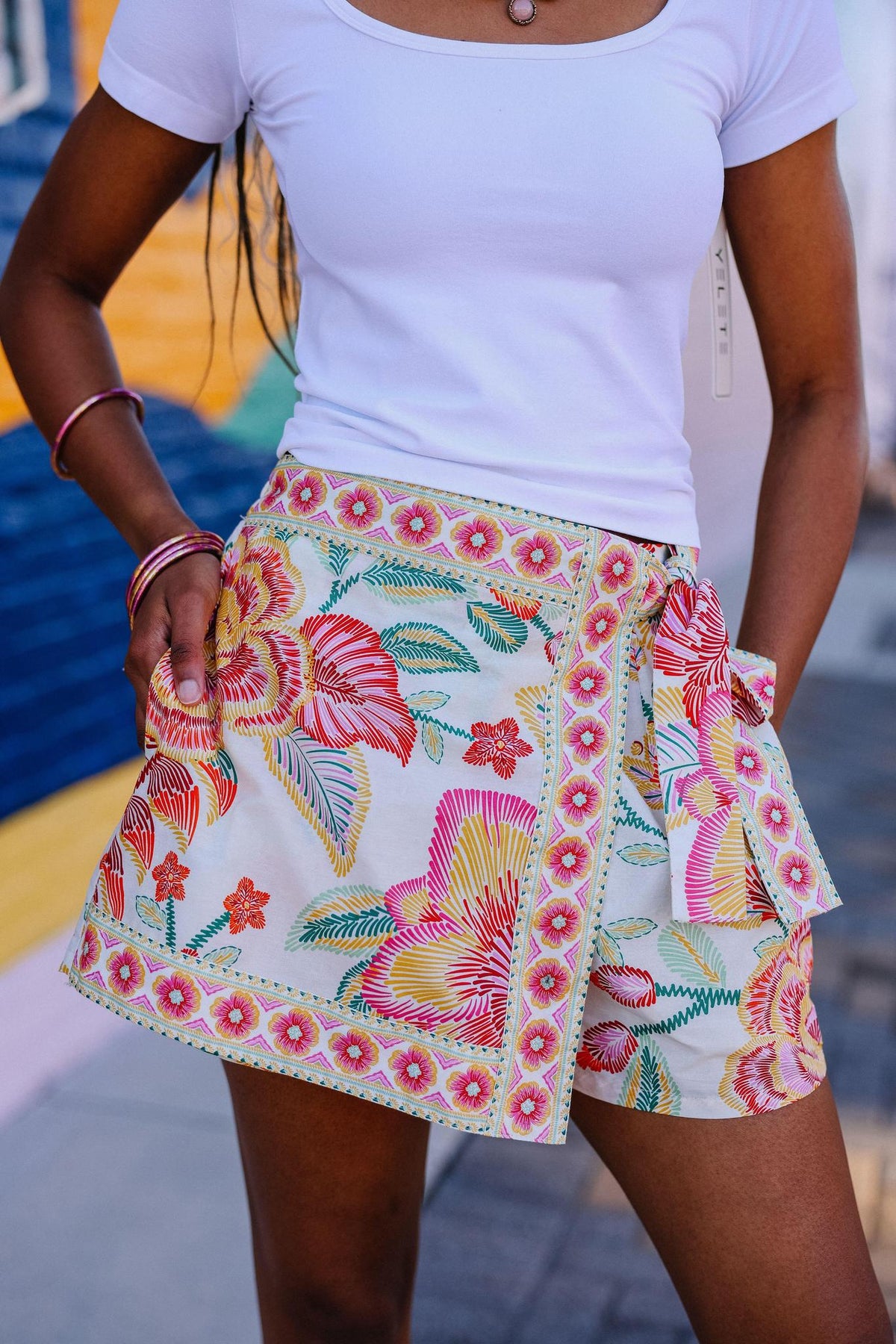 Botanical Print Skort