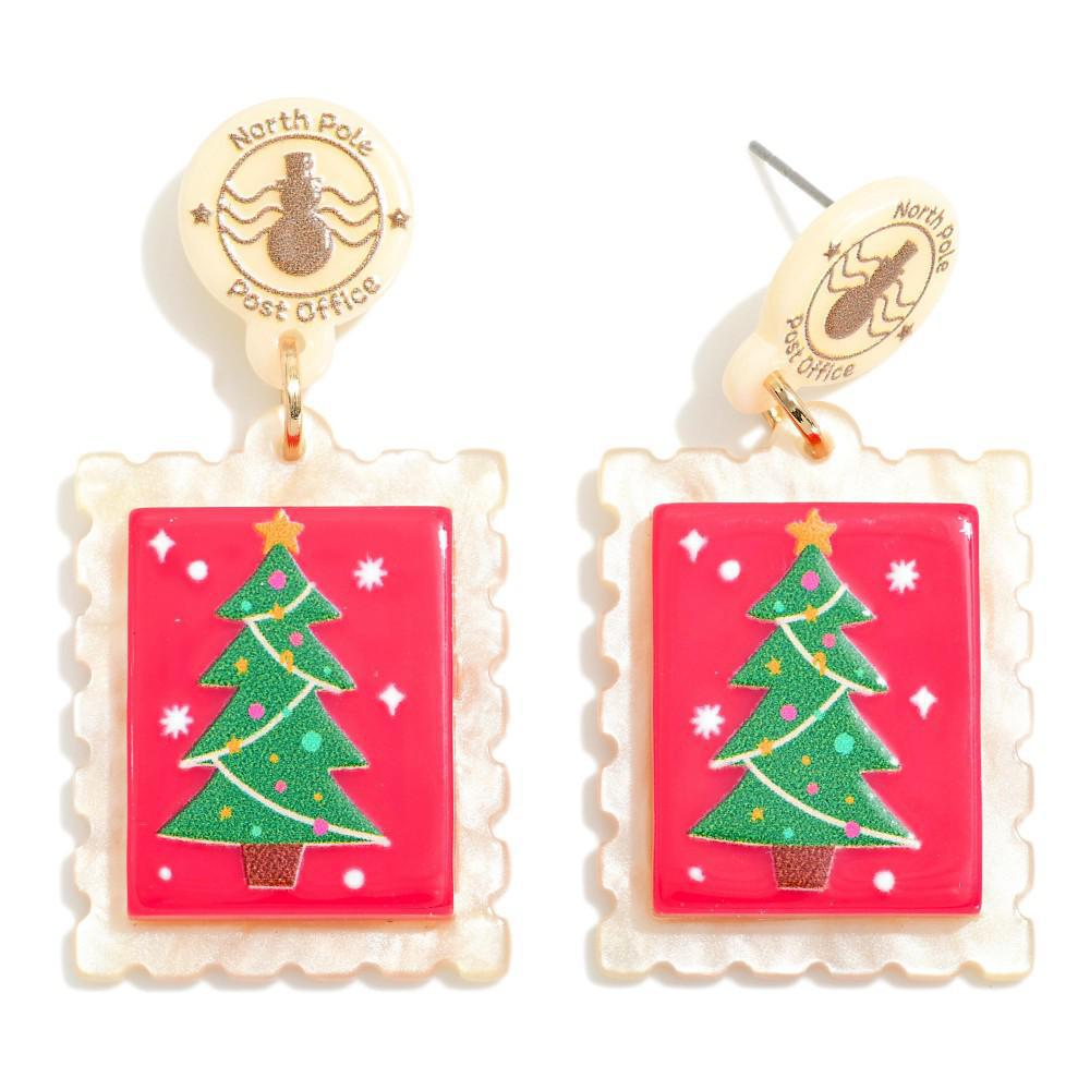 Postcards From Christmas Earring