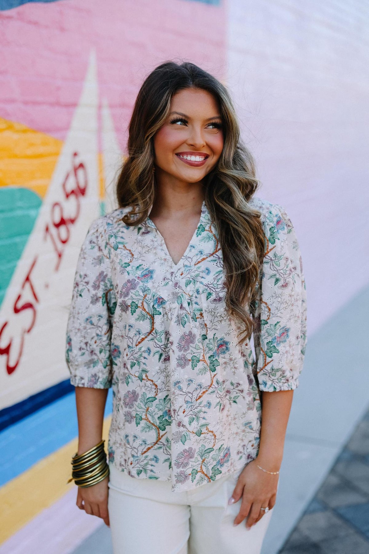 Spring Whisper Floral Top