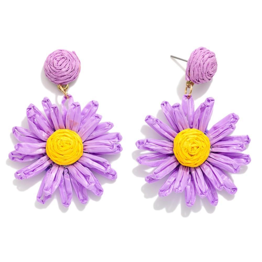 Lavendar Daisy Delight Earrings