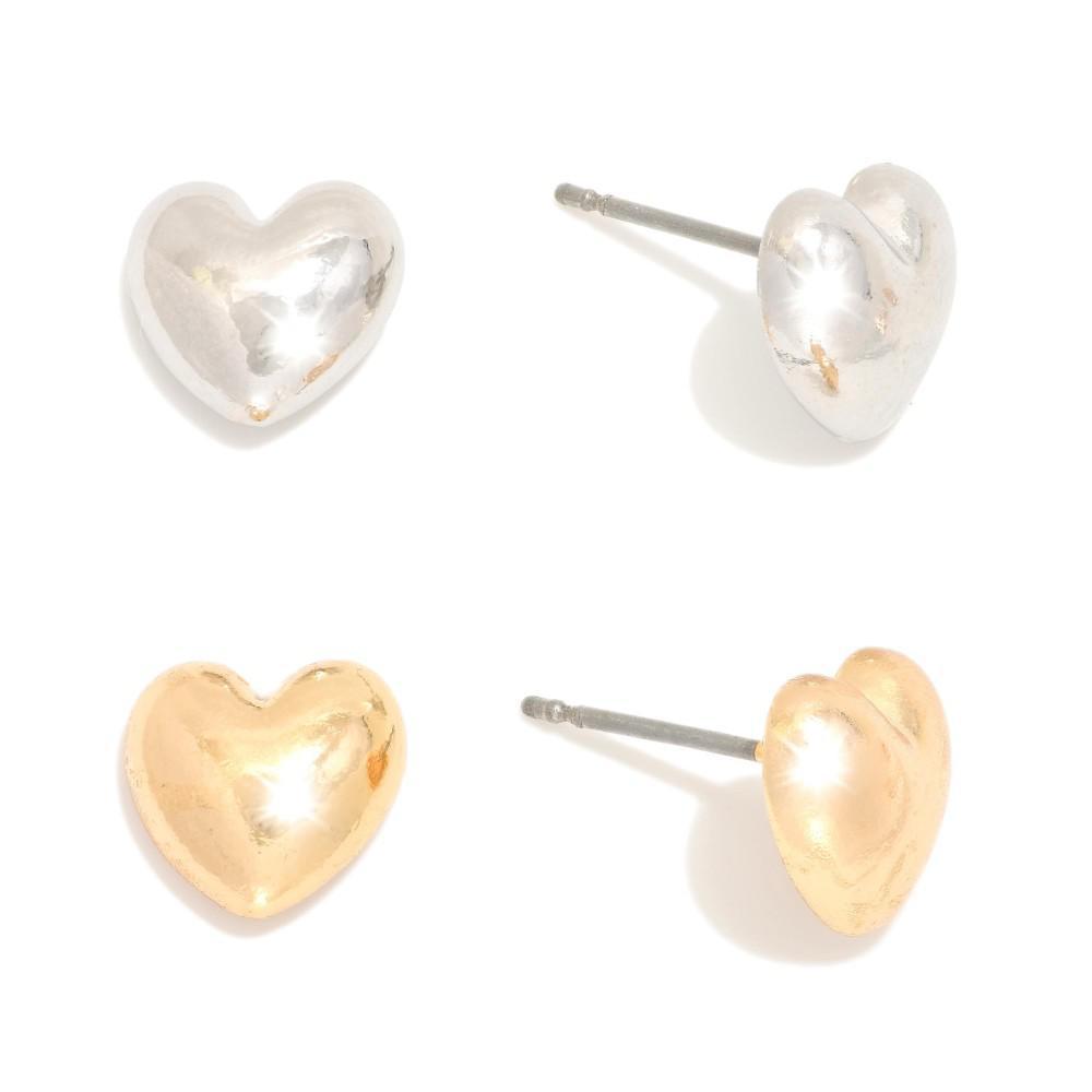 Dainty Heart Studs