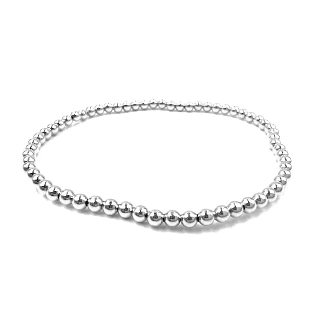 3mm Sterling Silver Karma waterproof bracelet 7" by Erin Gray