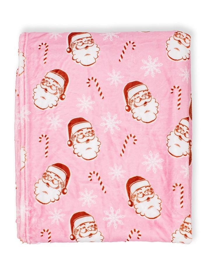 Candy Cane Cutie Throw Pink 50x60