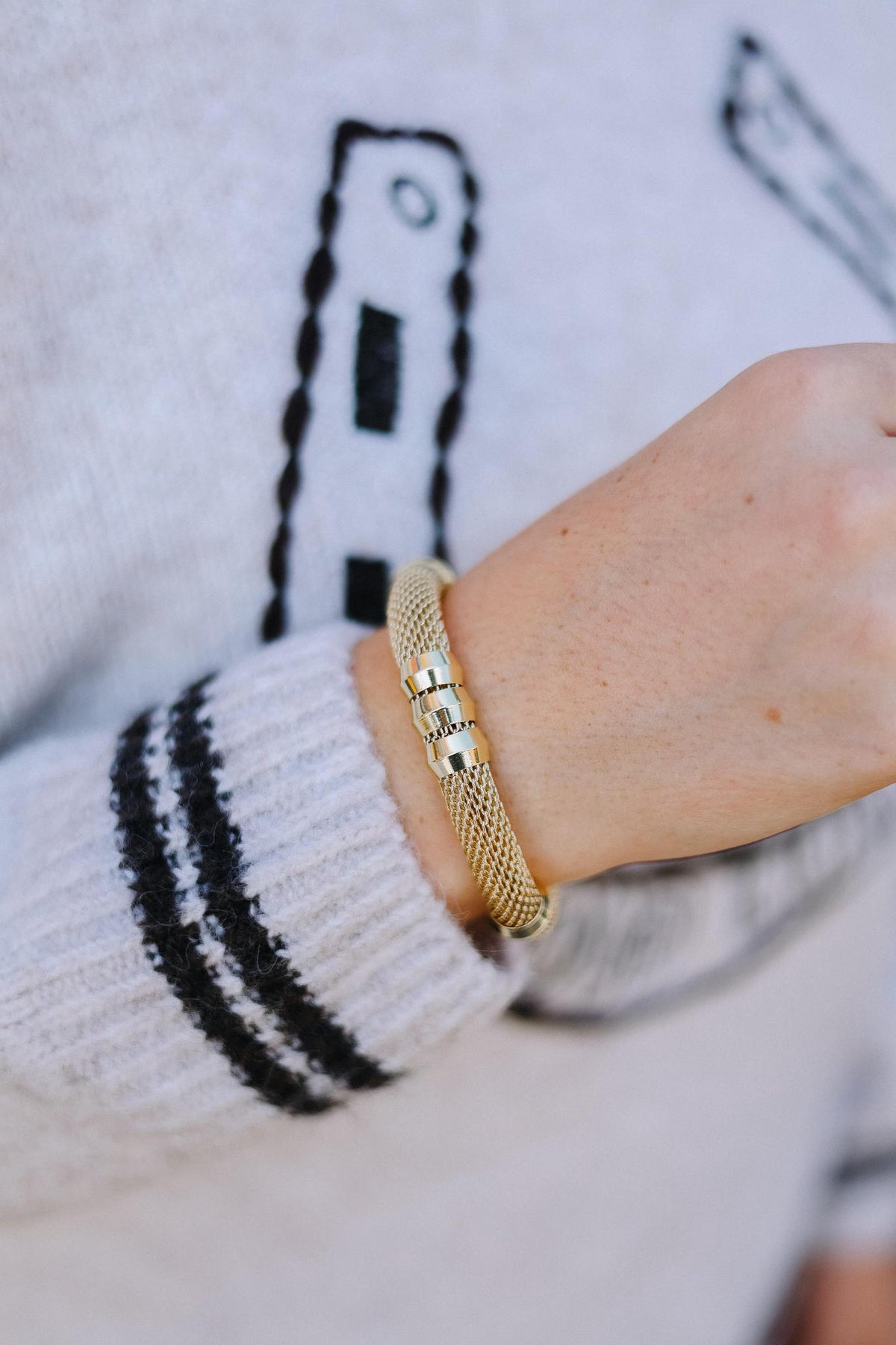 Holst & Lee - Mesh Gold Classic Everything Bracelet