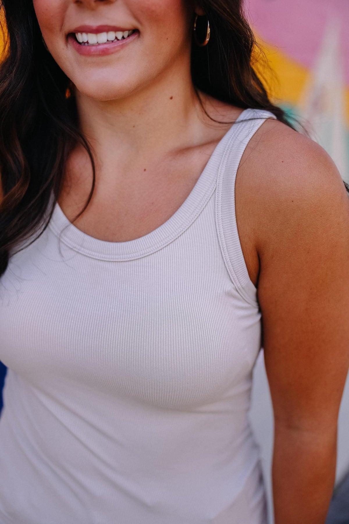 Nude Tank With Built In Bra