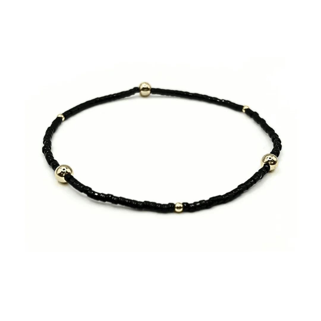 Game Day - Black & Gold Filled Bracelet Regular price