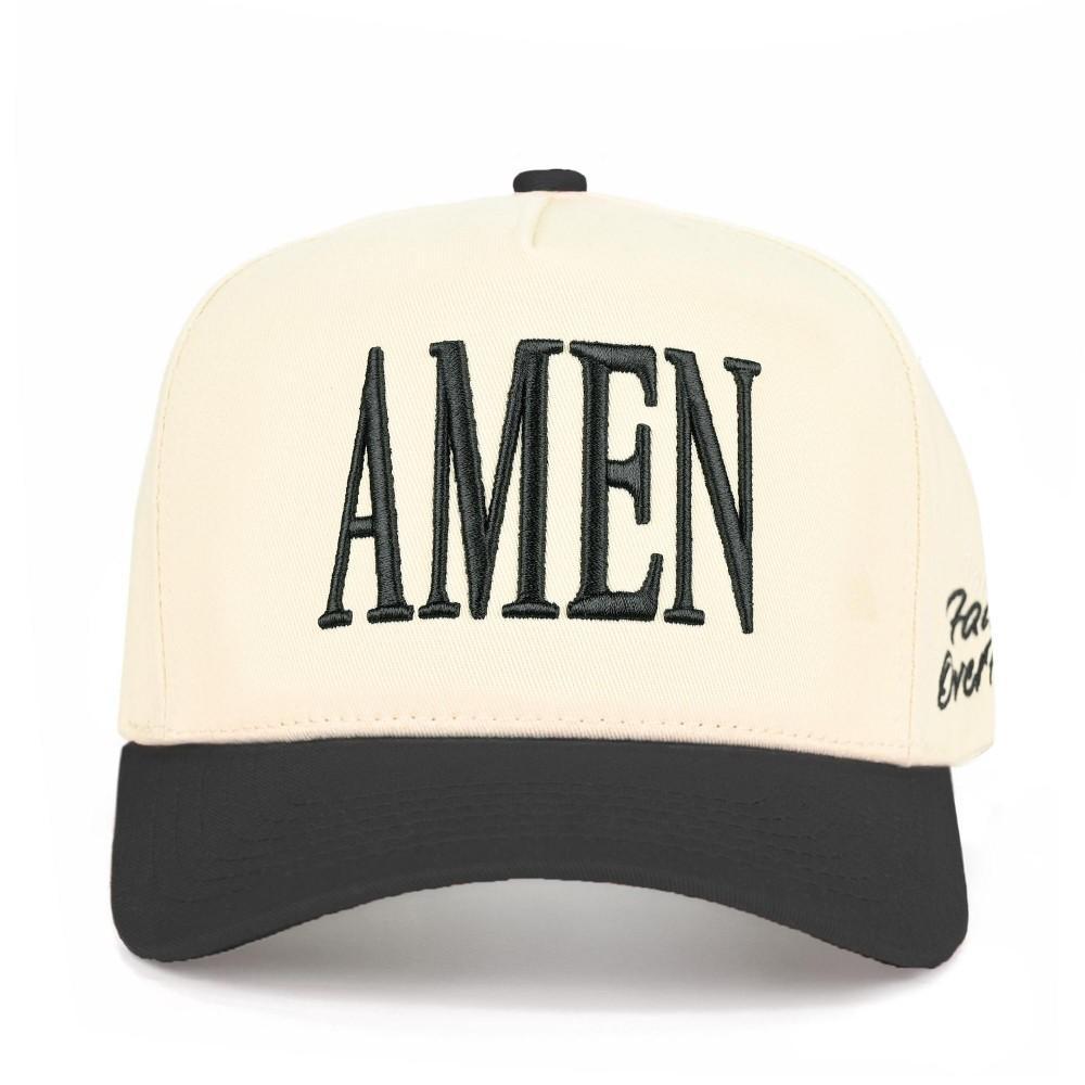 Amen Hat (Cream & Black)