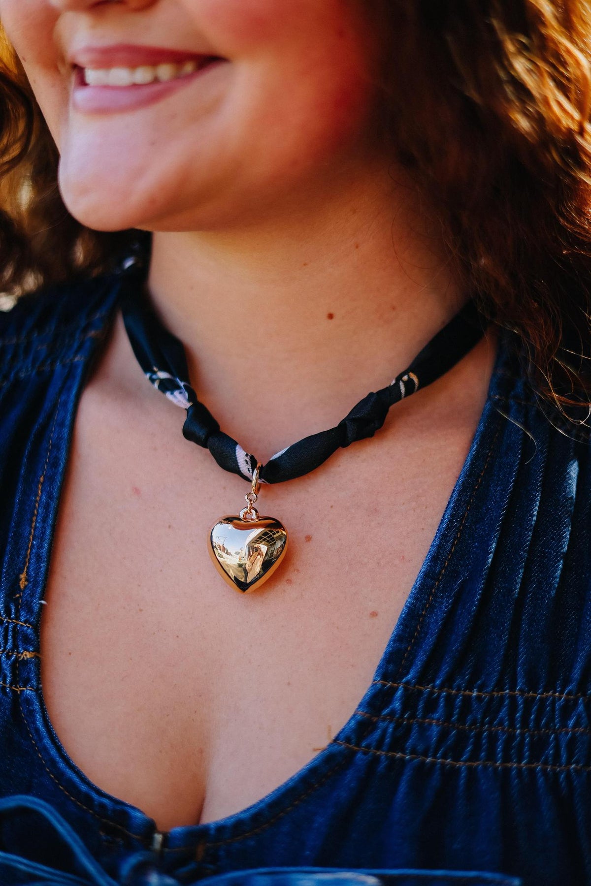Linked In Love Scarf Necklace Set