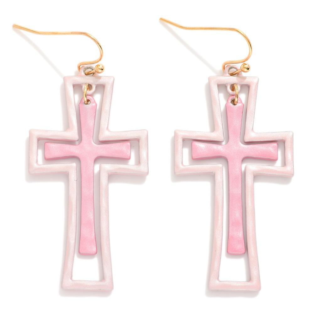Double Cross Earrings