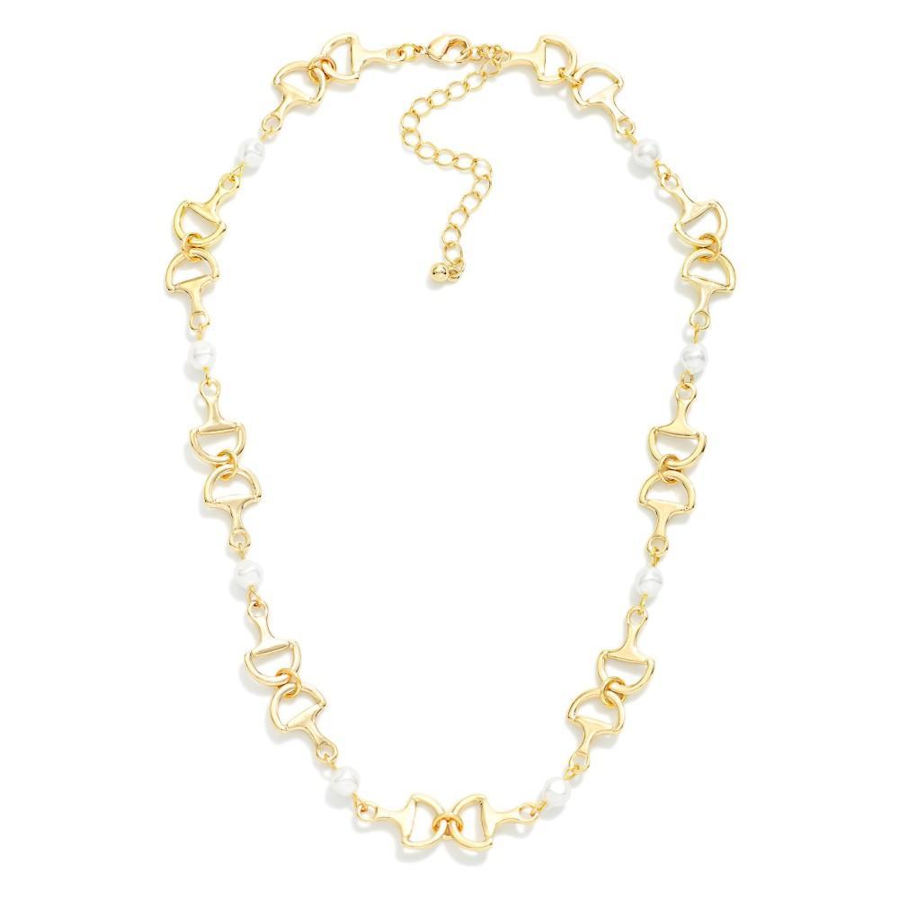 Chain Link Horse Bit Necklace